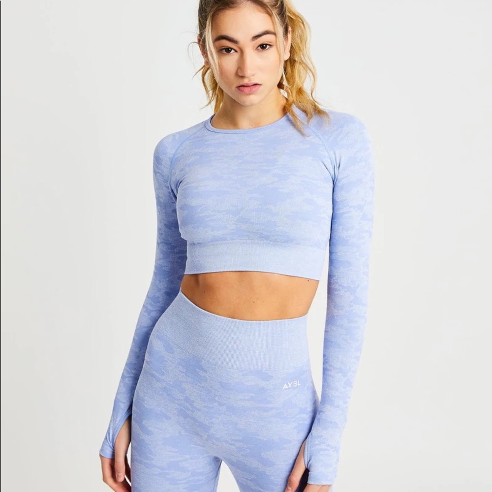 NWOT AYBL Camo Crop Top